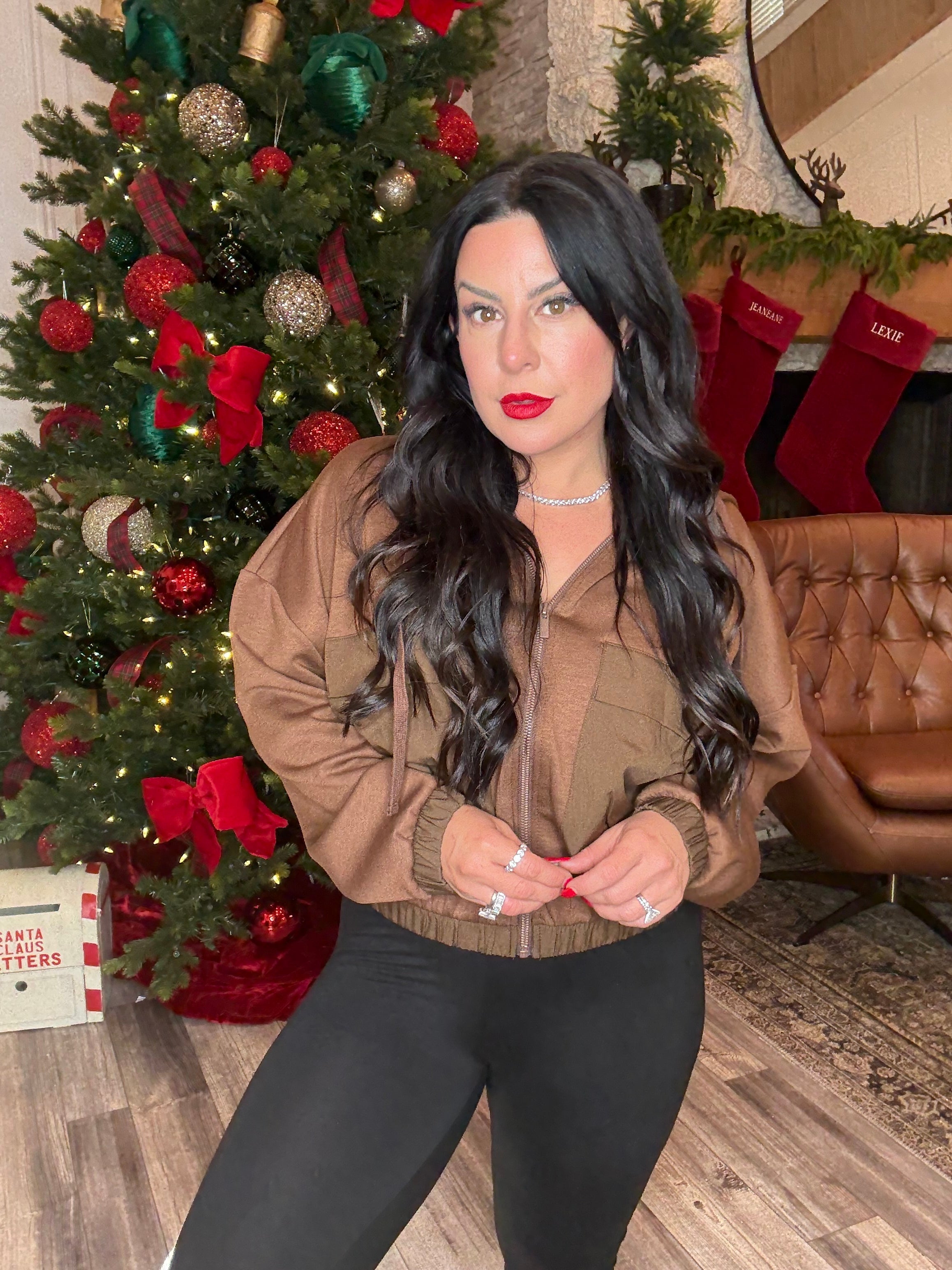 Brown Ultra Soft Zip Hoodie Jacket