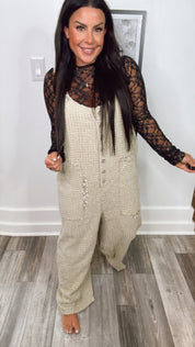 CHIC Khaki Sand POL Jumper Overalls