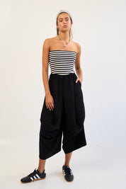 Chic 2-way Convertible Strapless Jumpsuit