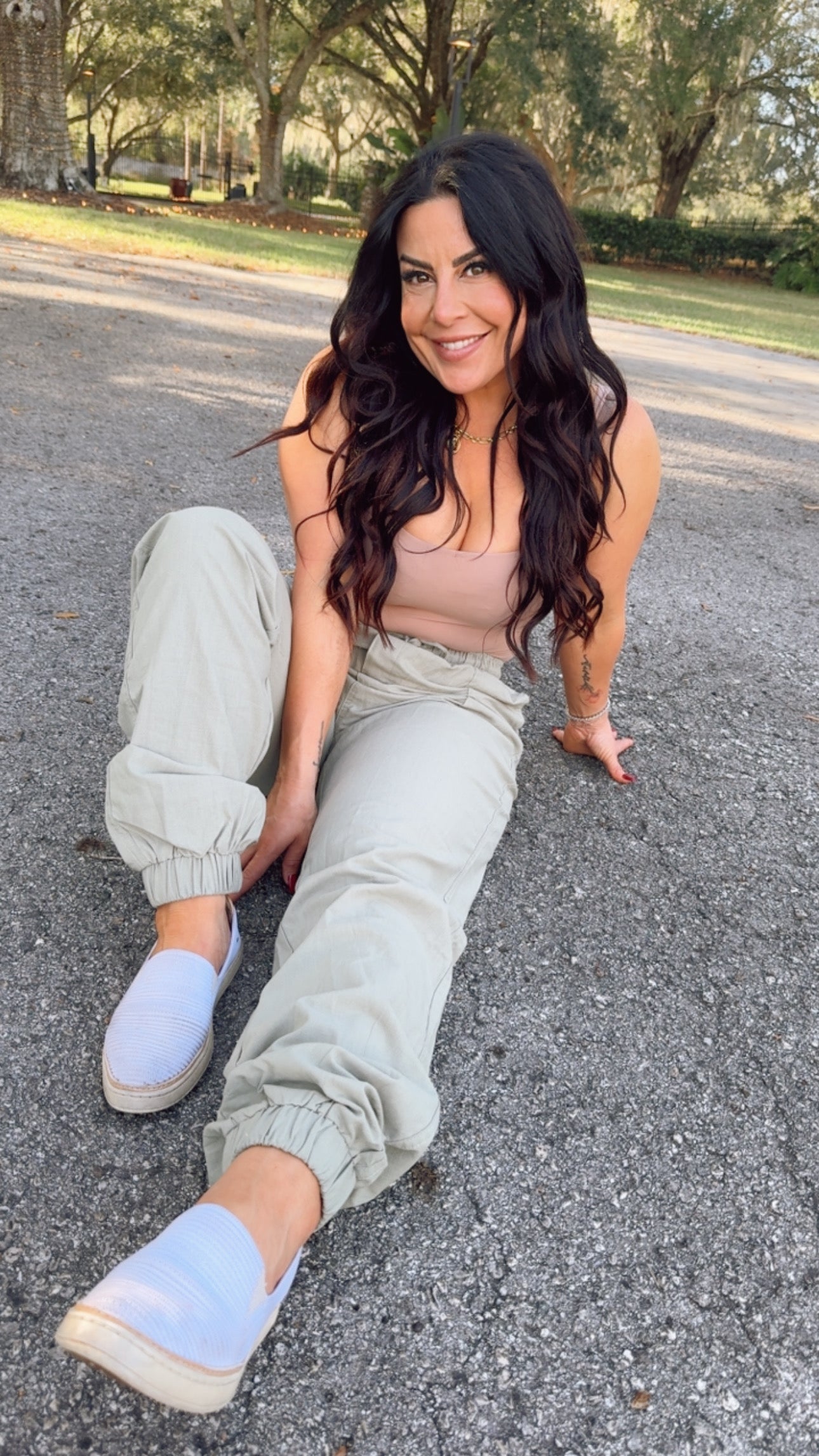 Relaxed Fit Olive Joggers