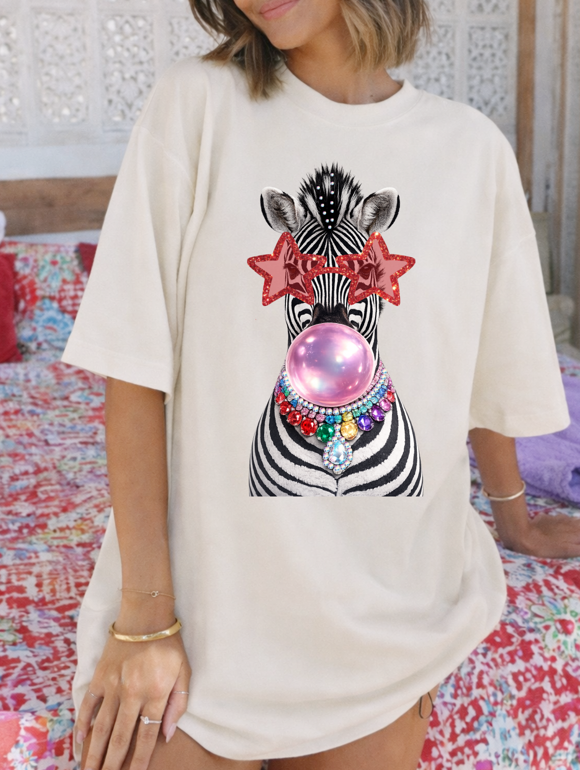 Funky Zebra Graphic Tee