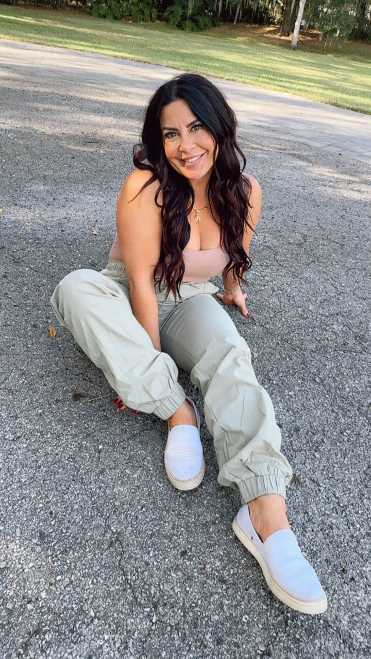 Relaxed Fit Olive Joggers