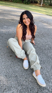 Relaxed Fit Olive Joggers