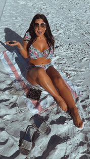 DTW Exclusive Multi Color Floral Bikini Bottom