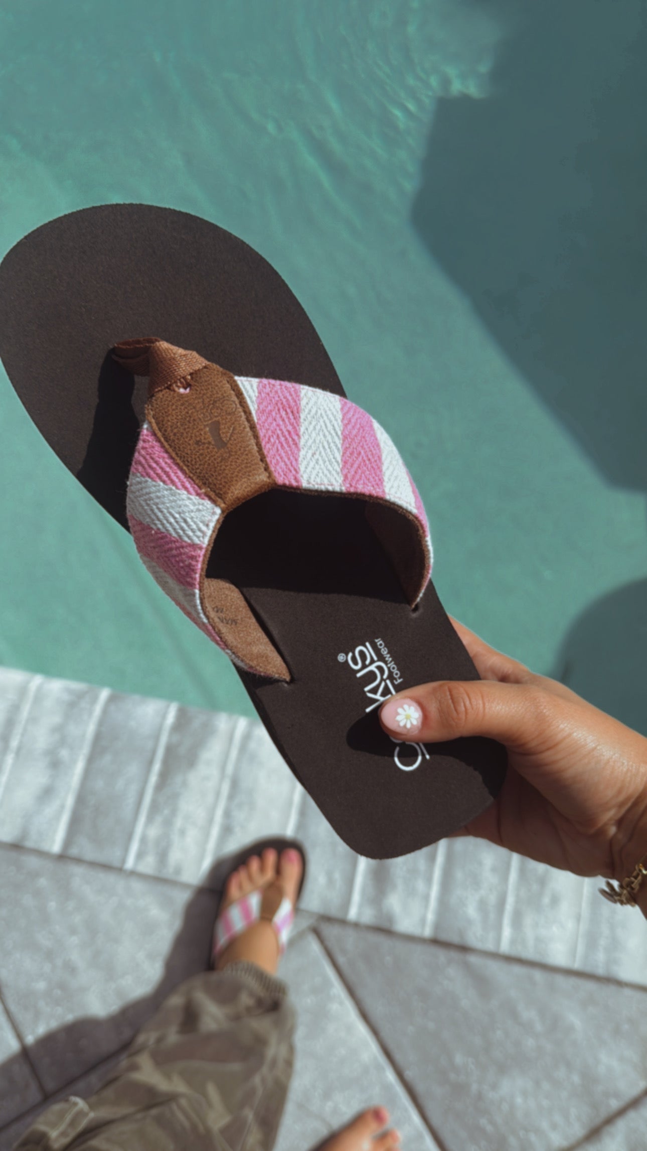 Corkys Black And Pink Take a Dip Sandals