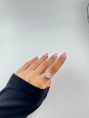 Stunning Silver Halo Ring
