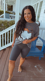 Charcoal Ultra Soft Biker Shorts