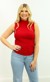 Sleeveless Ribbed Top
