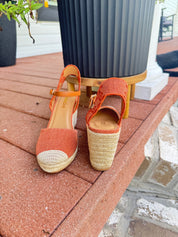 Terra Cotta and Seagrass Wedges