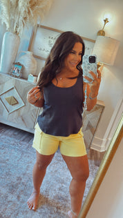 Dark Navy Ribbed Everyday Tank