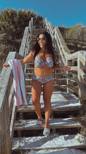 DTW Exclusive Multi Color Floral Bikini Top