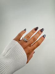 Silver Diva Bling Stone Ring