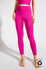 Rae Mode Rasberry Two Line Yoga Stitch Full Length Leggings 30a
