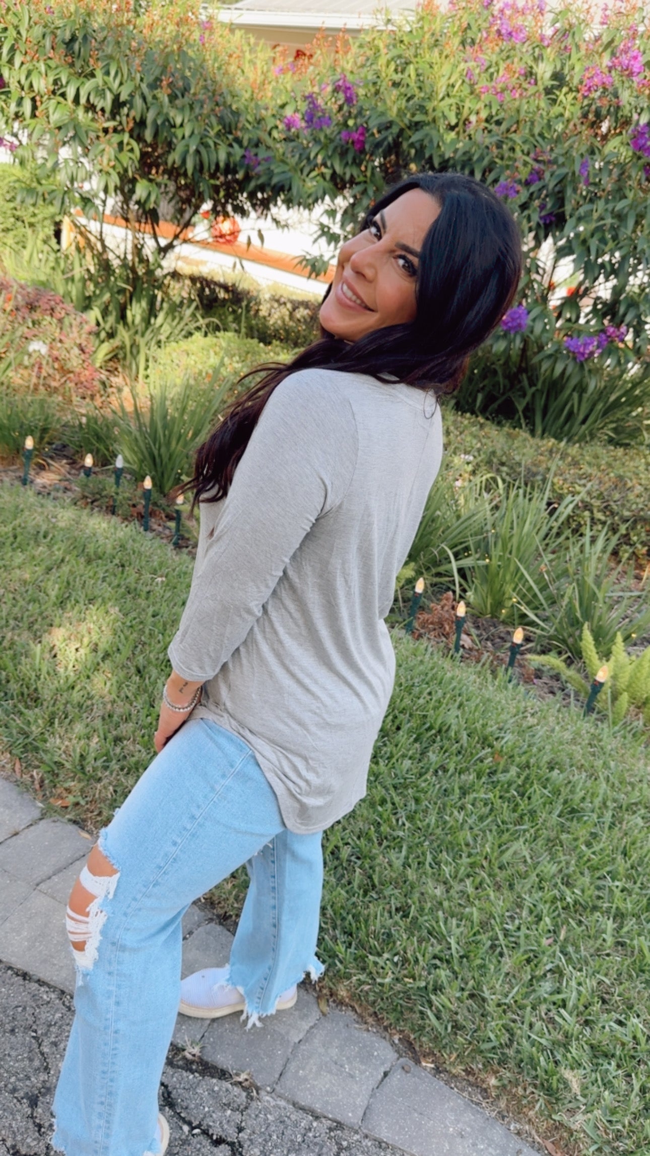 Gray Loose Fit Ultra Soft Everyday Top