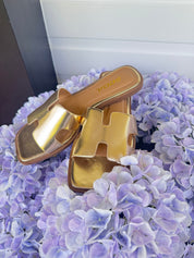 Gold Inspired Open Sandals