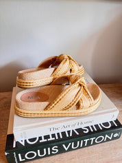 Mia Natural Knot Strap Sandals