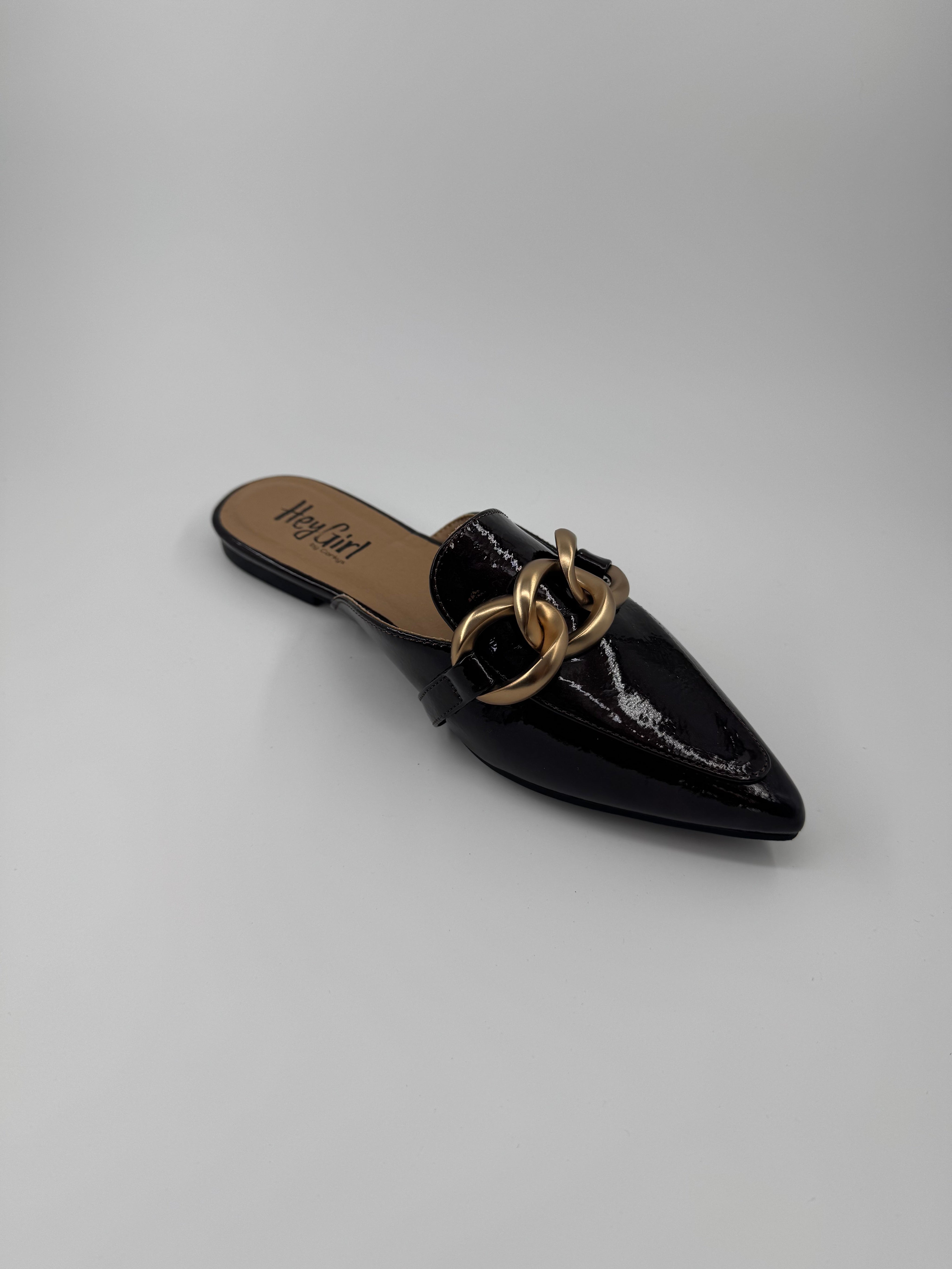 Corky Merlot and Chain Strap Mules