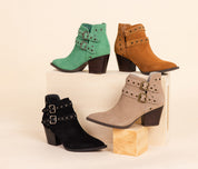 Elsa Leather Ankle Boot in Black