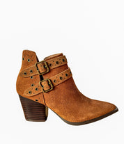 Elsa Leather Ankle Boot in Tan
