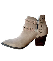 Elsa Leather Ankle Boot in Taupe