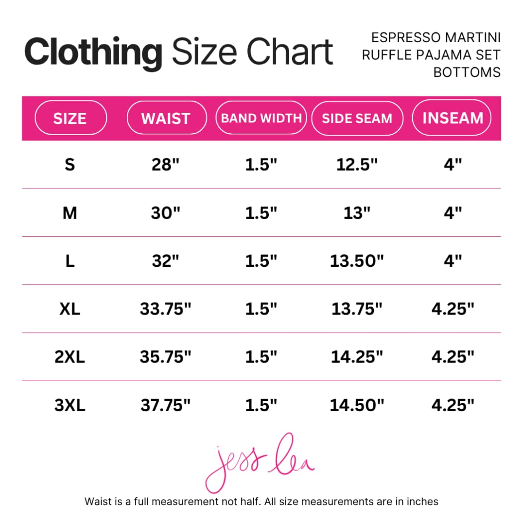 Espresso Martini Ruffle Pajama Set