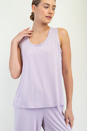 Modal Lavender Sleeveless Top Rae Mode 30a