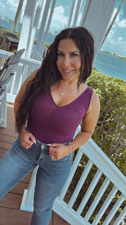 Sassy Purple Lace Shaping Body Suit