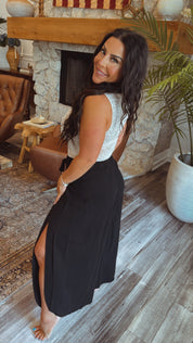 Sassy Cream lace Mesh Tank