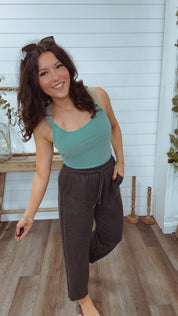 Teal Ribbed Everyday Tank