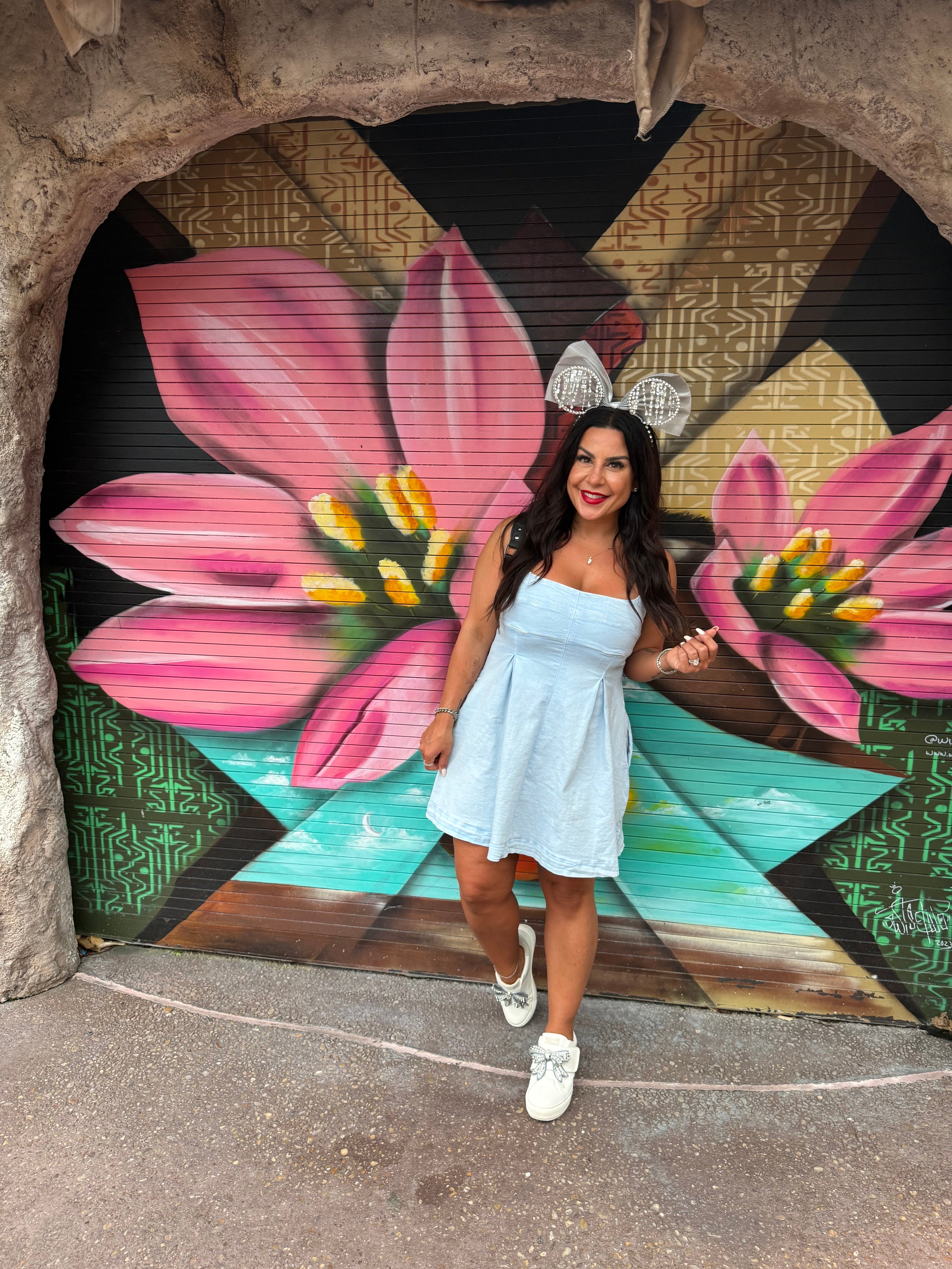 Chic Denim pleat Tank  Dress