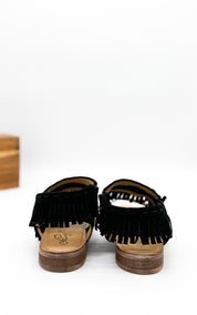 Fringe Star Sandal in Black