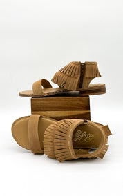 Fringe Star Sandal in Tan