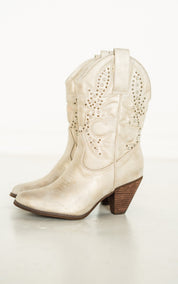 Houston Studded Boots in Champagne