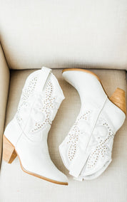 Houston Western Boots in White