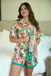 Jungle Oasis Ruffle Pajama Set