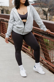 Ribbed High Waist Leggings - Curvy Fit (DW)