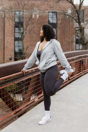 Ribbed High Waist Leggings - Curvy Fit (DW)