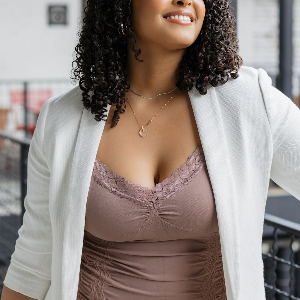 Lace Corset Cami - Curvy (DW)