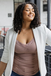 Lace Corset Cami - Curvy (DW)