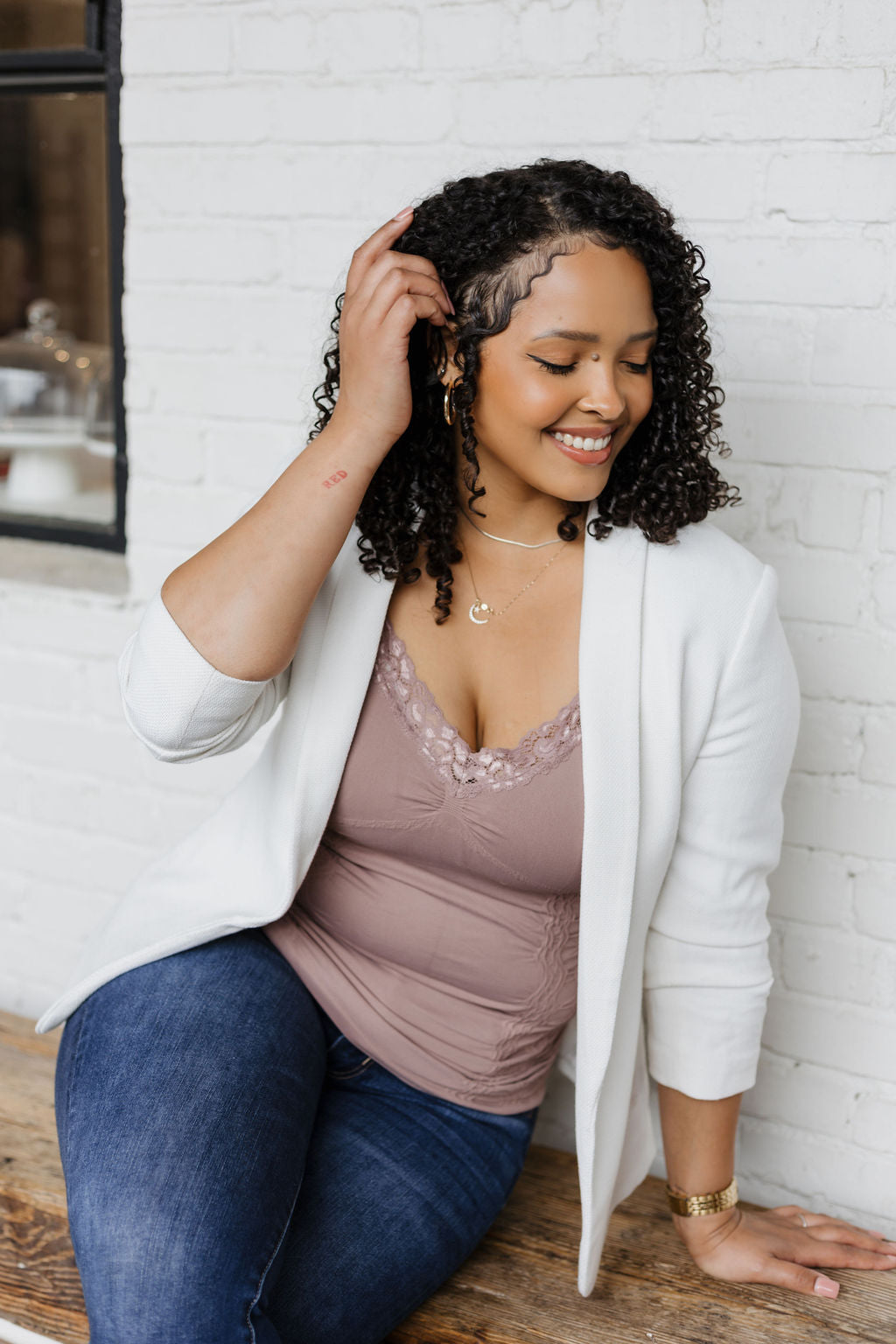 Lace Corset Cami - Curvy (DW)