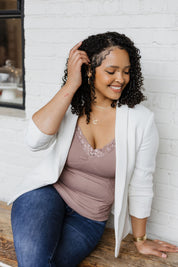 Lace Corset Cami - Curvy (DW)