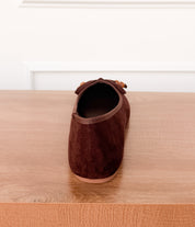 Leilani Beaded Ballet Flat in Chocolate