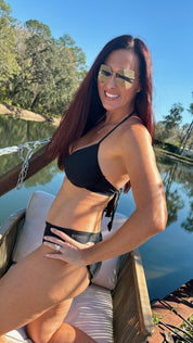 Sassy Black Jeaneane's Custom Scrunch Bikini Bottom