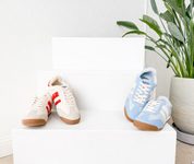 Madrid Sneaker in Beige/Red