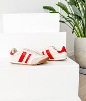 Madrid Sneaker in Beige/Red