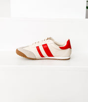 Madrid Sneaker in Beige/Red
