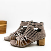 Ofanto Heeled Sandal in Grey