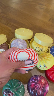 Red White And Blue USA Dumpling Mystery Squishy