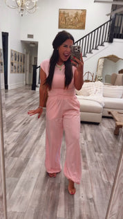 Light Pink Crop Top and Jogger Rae Mode Set