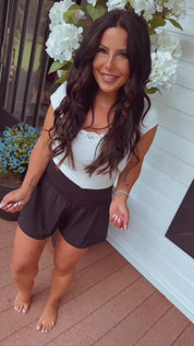 Black Ultra Soft Rae Mode Active Shorts